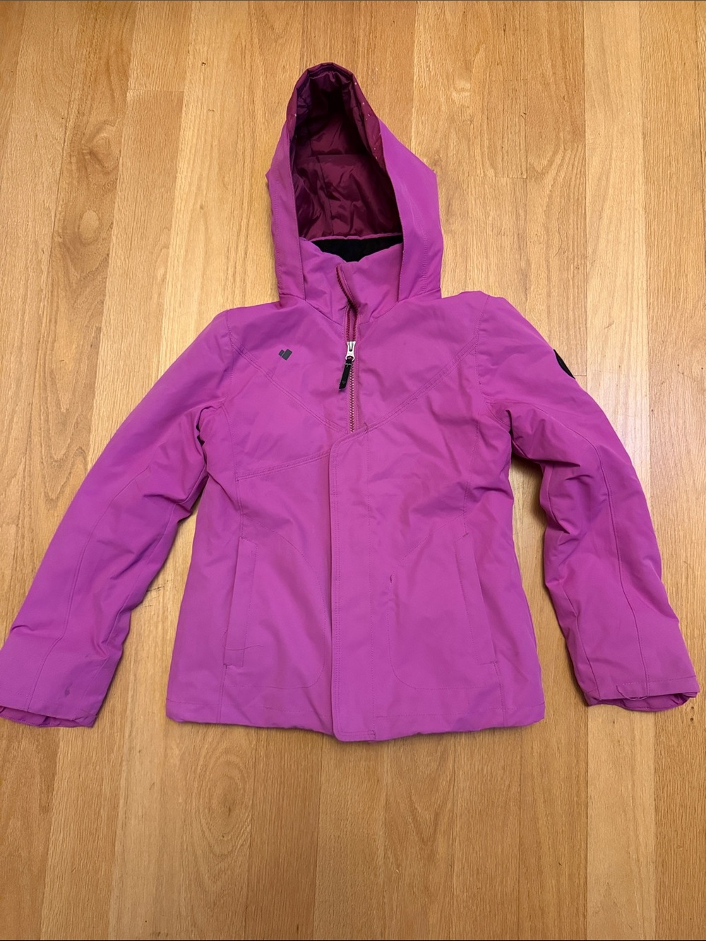 Obermeyer Girls' Pink Hooded Winter Jacket